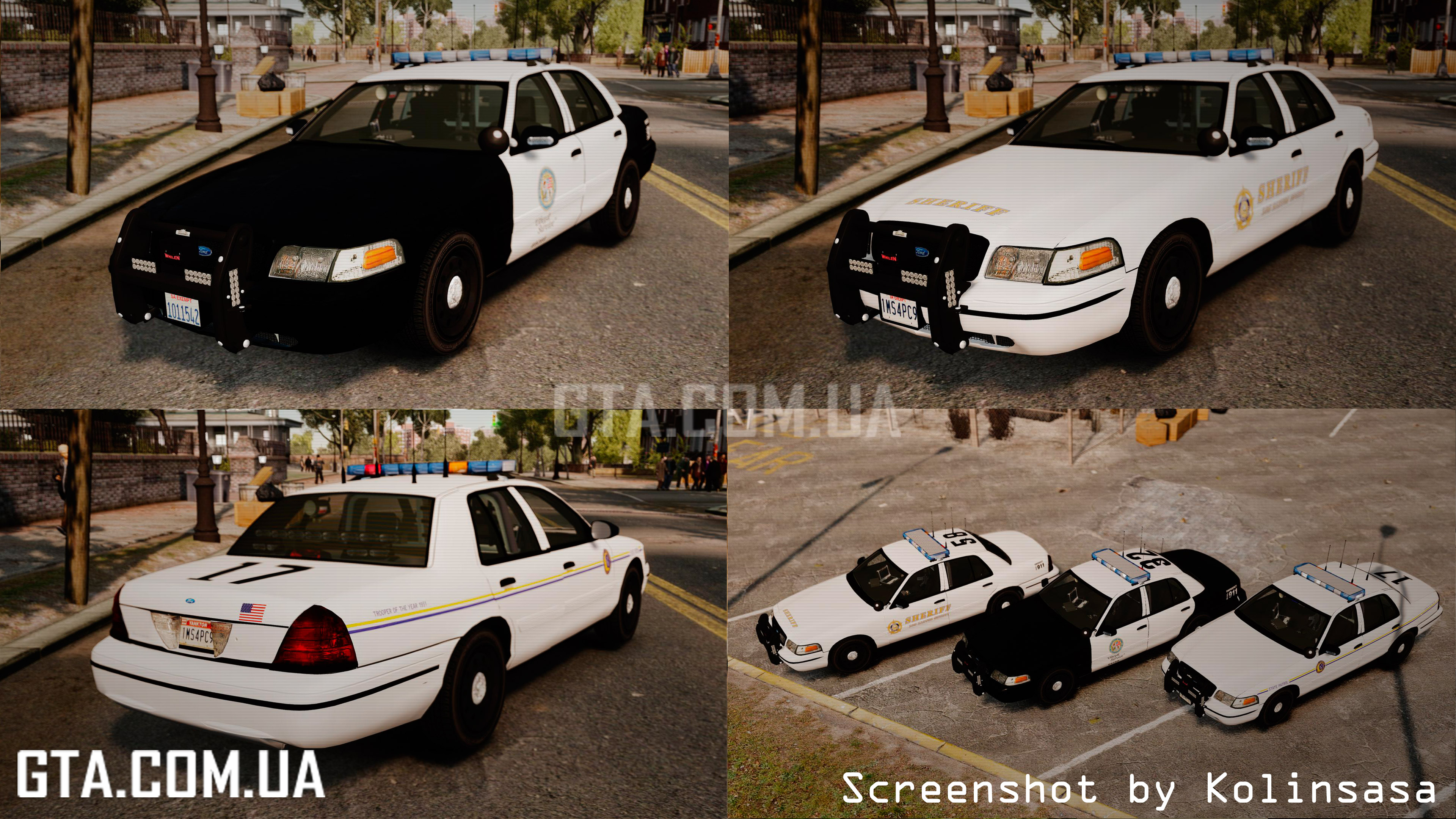 Ford Crown Victoria Police GTA V Textures [ELS] скачать для GTA 4